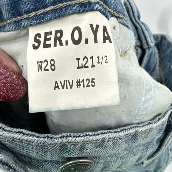 SER.O.YA Omar Drop Crotch Boyfriend Jeans Size 28 NWT - Picture 8 of 10